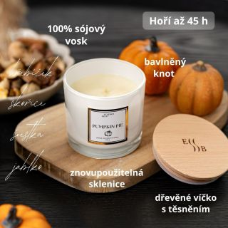 🍂 Podzim v plné vůni 🍰 Naše sójová svíčka s vůní dýňového koláče vnese do domova teplo, klid a vůni čerstvě upečeného...