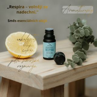 🌿 Respira – volněji, lehčeji, klidněji. Naše 100% přírodní směs rozmarýnu, eukalyptu, citronu a jedle sibiřské ti pomůže...